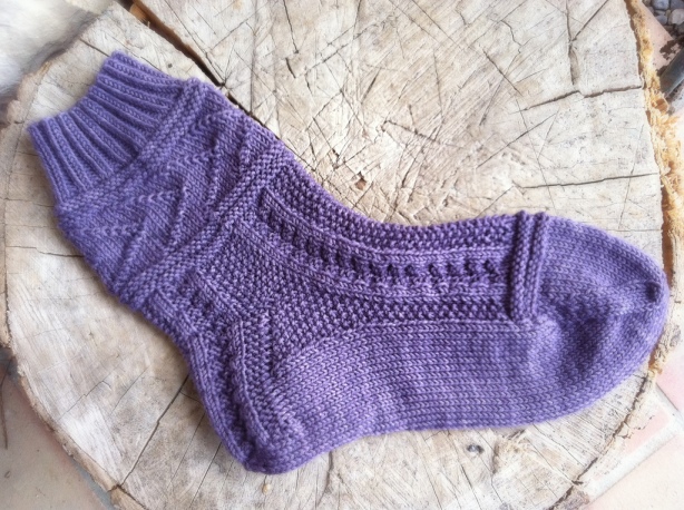 First sock finished